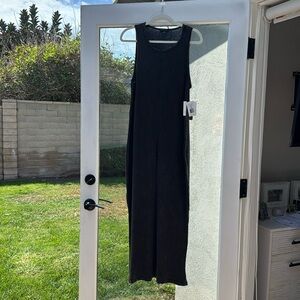 Beyond yoga midi black dress